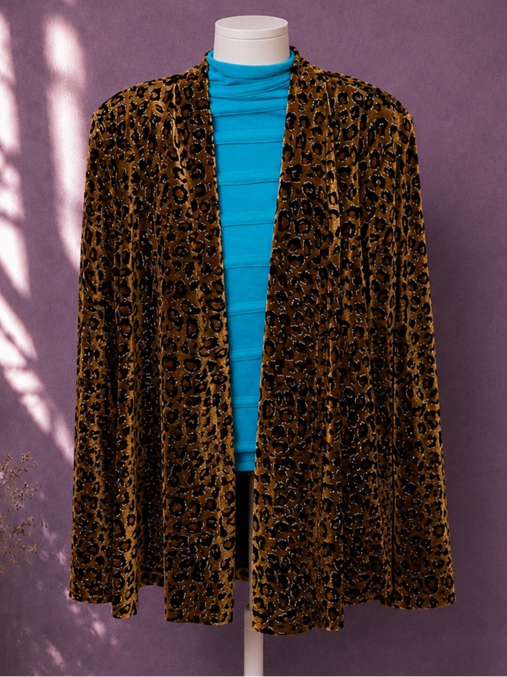 Rk originals velvet leopard print